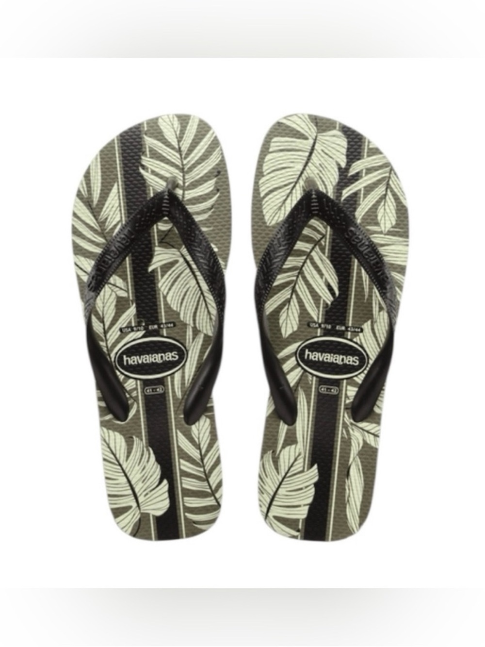 HAVAIANAS Men’s Top Aloha Leaf Print Flip Flop